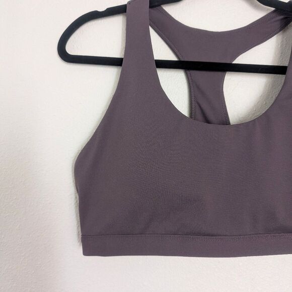 Fabletics Boost Medium Impact Sports Bra Shadow Purple Size Large - Picture 4 of 6
